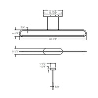Atom Horizontal oblong pendant 5CCT