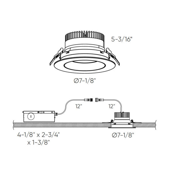 Revolve 6" Gimbal Recessed 5CCT