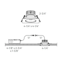 Revolve 3.5" Square Gimbal Recessed 5CCT
