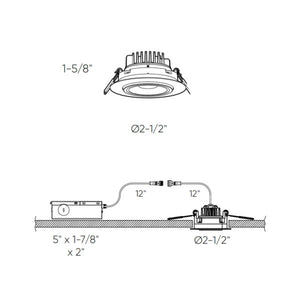 Scope 2'' LED Round Gimbal, 5CCT