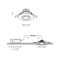 Scope 3 Inch Round Recessed LED Gimbal Light in 5CCT