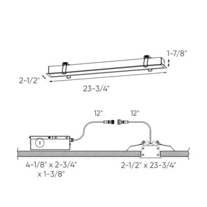 Boulevard 24in Recessed Linear, 5CCT