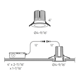 RGR Round Indoor/Outdoor Regressed Down Light - High Power