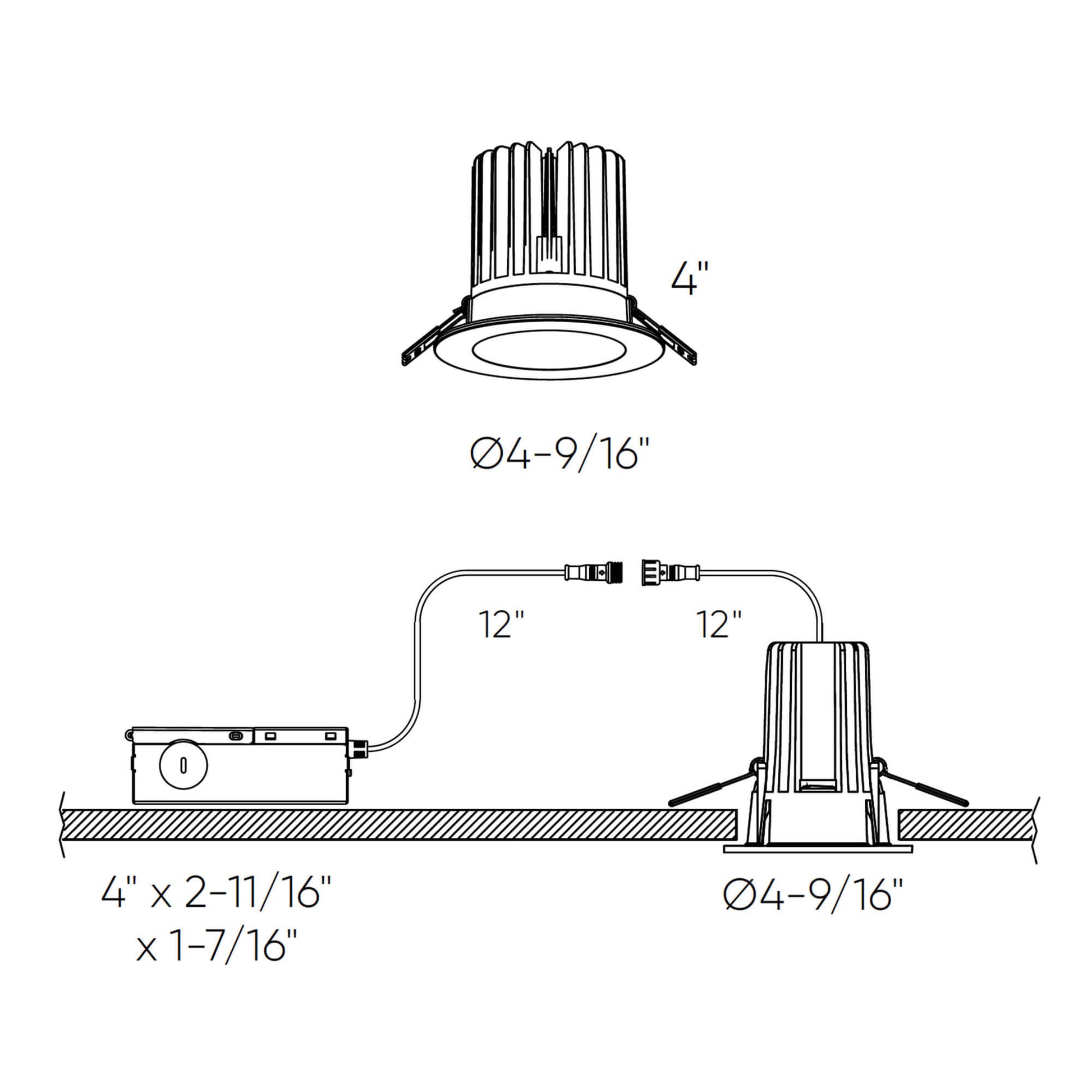 RGR Round Indoor/Outdoor Regressed Down Light - High Power