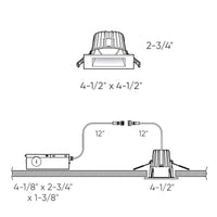 RGR 4 Inch Square Indoor/Outdoor Regressed Down Light