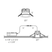 RGR 6 Inch Round Indoor/Outdoor Regressed Down Light