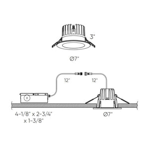 RGR 6 Inch Round Indoor/Outdoor Regressed Down Light