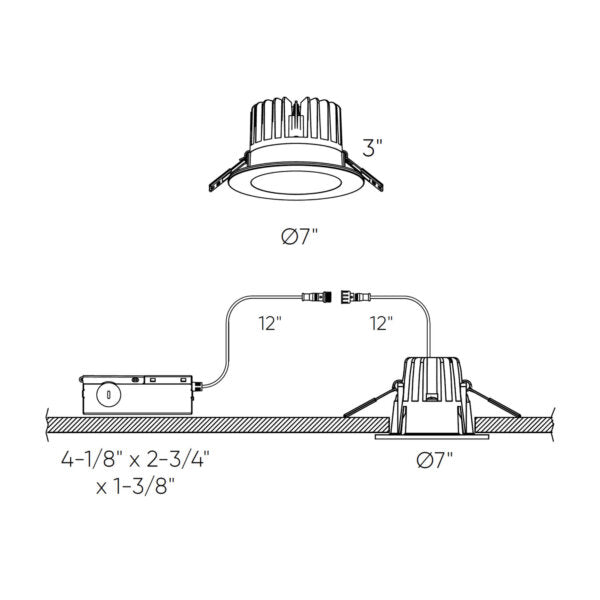 RGR 6 Inch Round Indoor/Outdoor Regressed Down Light