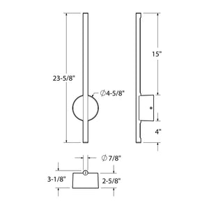Midnight 24'' Indirect linear wall sconce