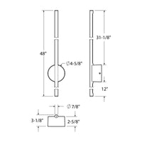 Midnight 48'' Indirect linear wall sconce