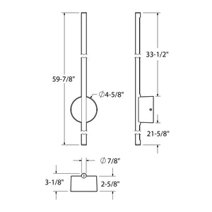 Midnight 60'' Indirect linear wall sconce