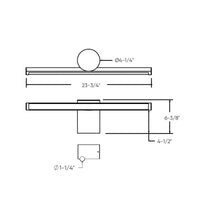 Balance 2-Tone Vanity wall sconce