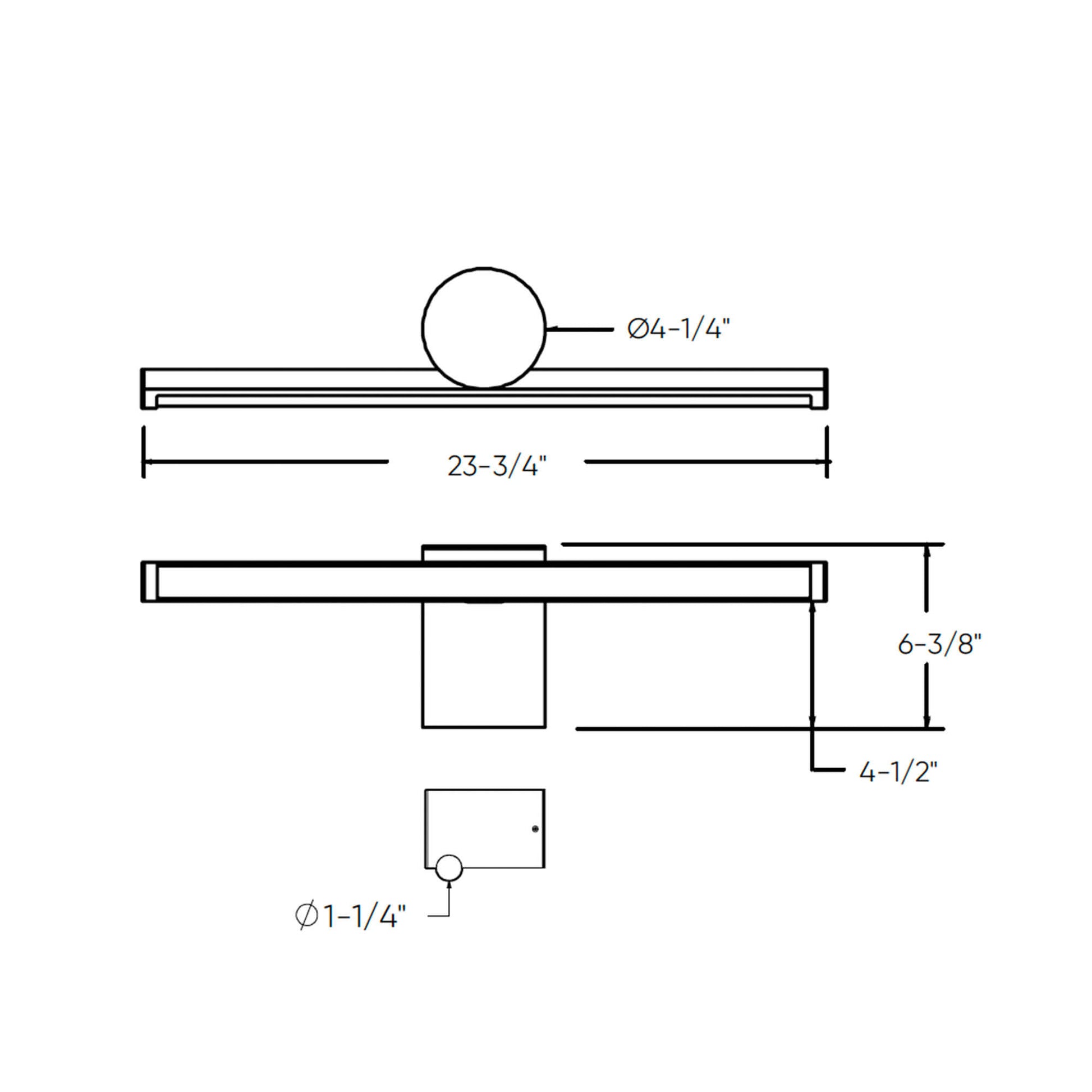 Balance 2-Tone Vanity wall sconce