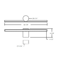 Balance 2-Tone Vanity wall sconce