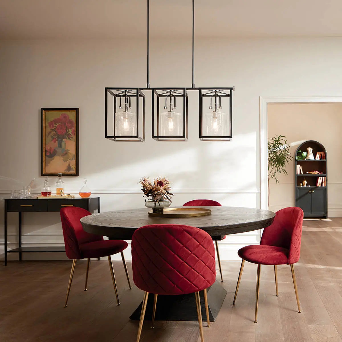 Kitner Linear Chandelier 3Lt