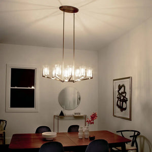 Nye Oval Chandelier 8Lt