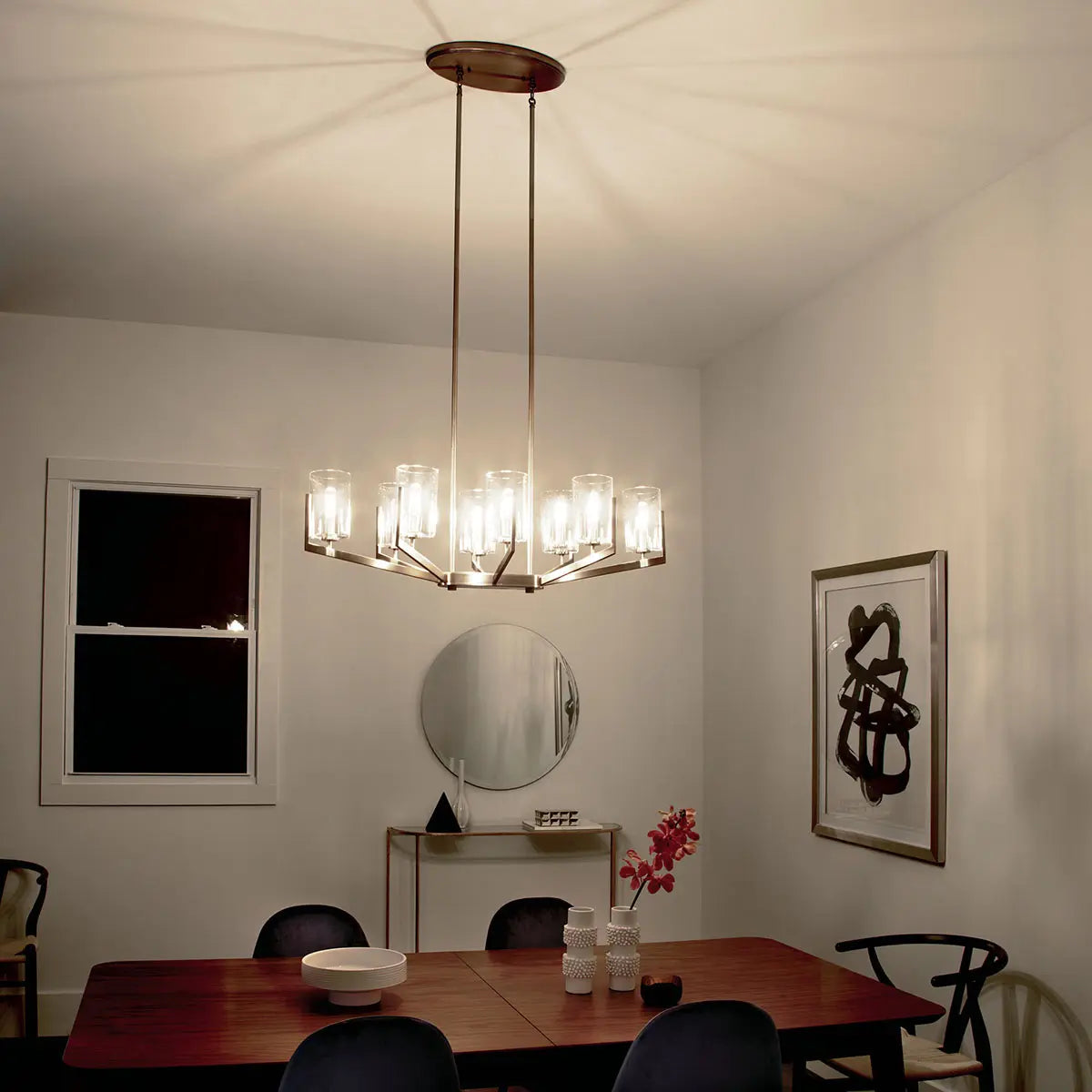 Nye Oval Chandelier 8Lt