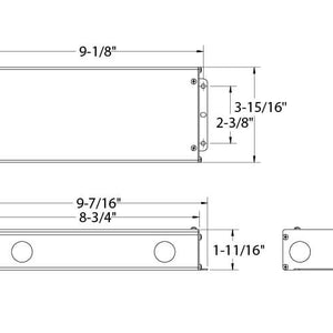 LED 96W 24V Dimmable hardwired driver, two outputs