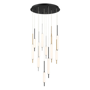 Cumberland 12-Light 22" Integrated LED Multi Drop Chandelier