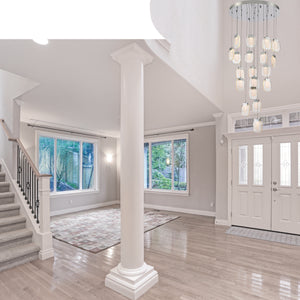 Paget 19-Light 29" Integrated LED Multi Drop Chandelier