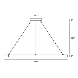 Mucci 60" Integrated LED Grand Chandelier