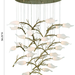 Matera 25-Light 56" Integrated LED Grand Chandelier