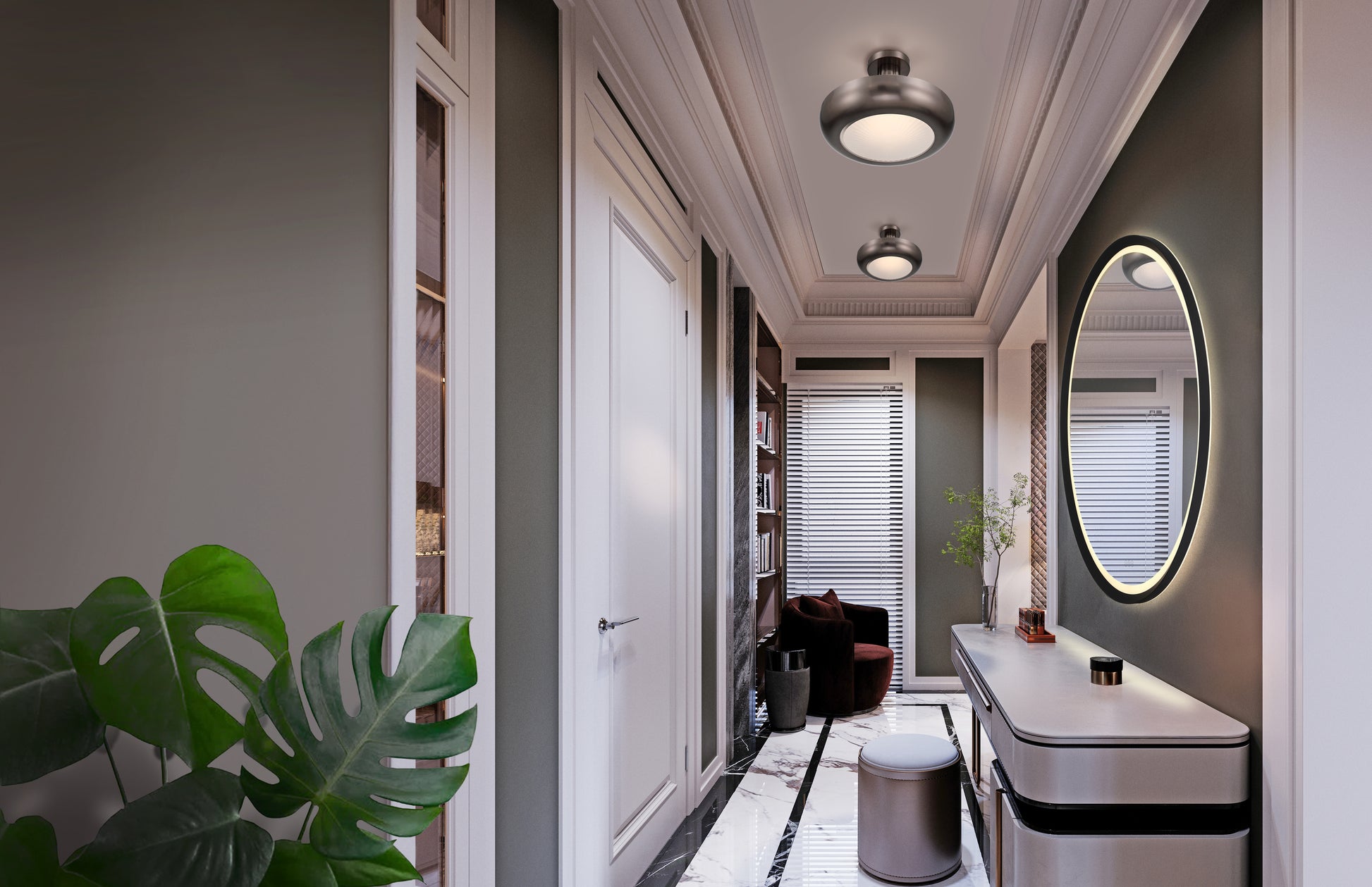 Macey 16" Integrated LED Semi-Flush Mount