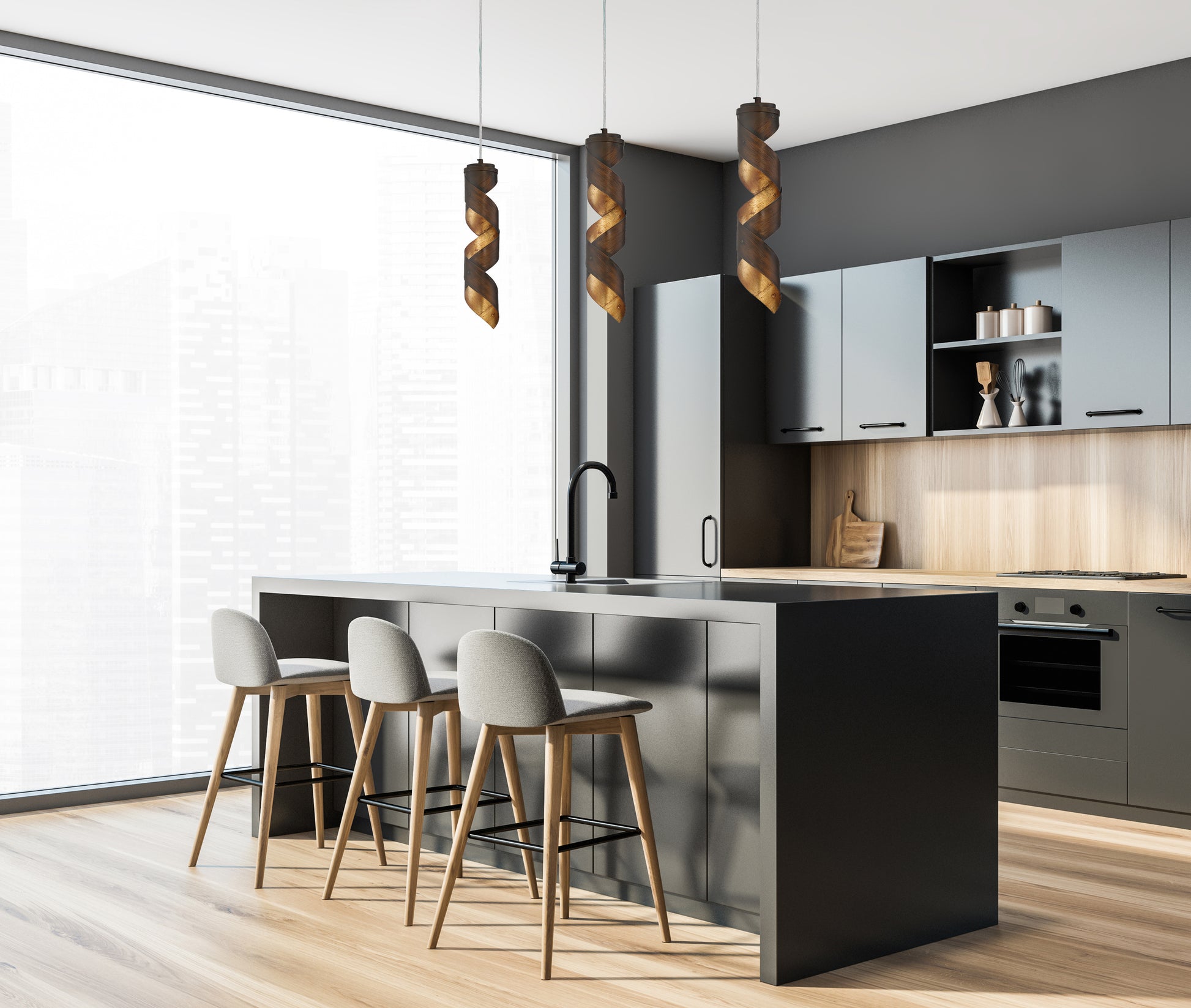 Banderia 17" Integrated LED Pendant