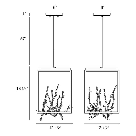 Aerie 19" Integrated LED Pendant
