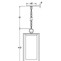 Ren 19" Outdoor Standard Pendant