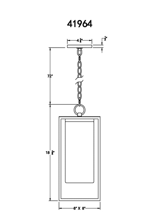 Ren 19" Outdoor Standard Pendant