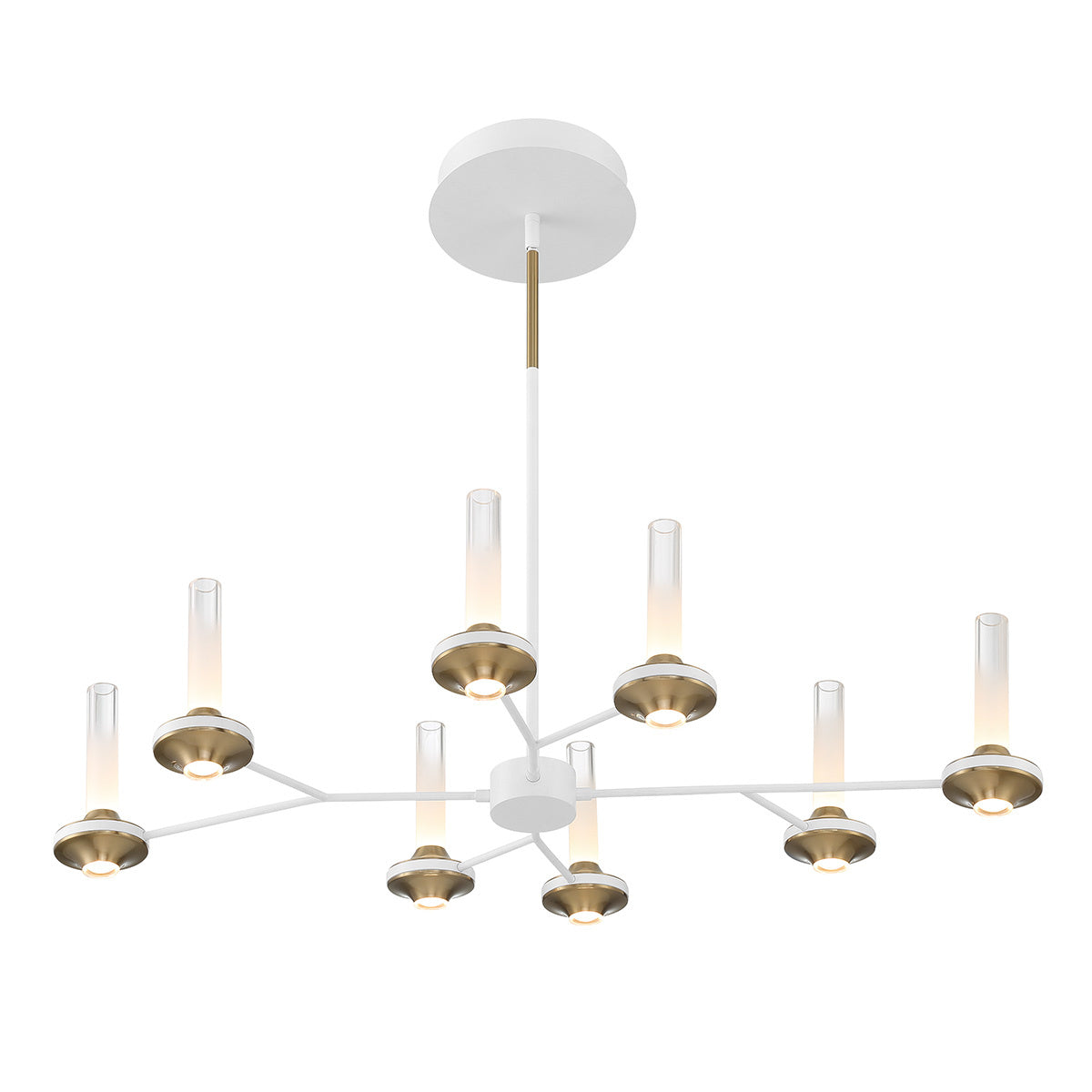 Torcia 8-Light 36" Integrated LED Linear Chandelier