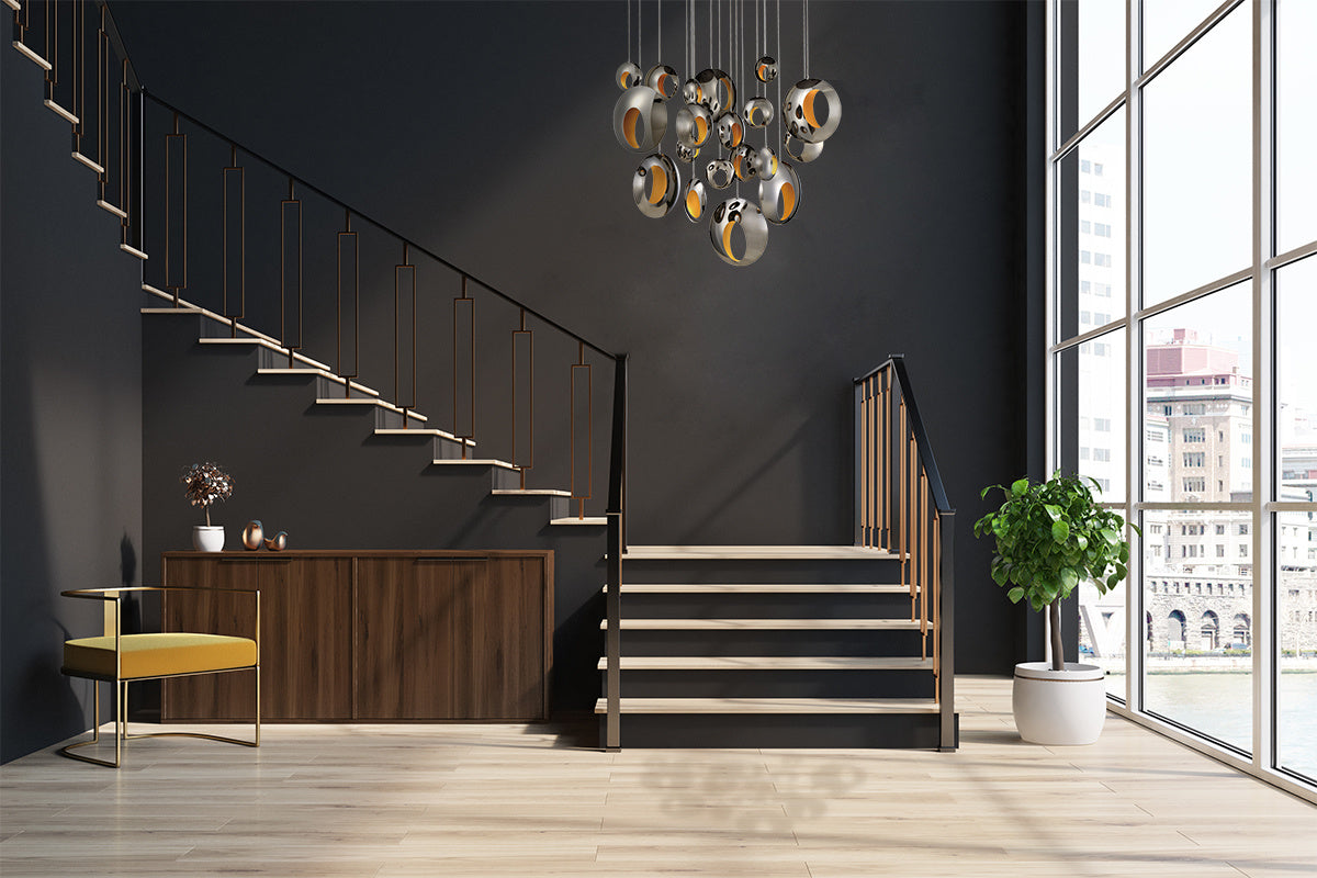 Arlington 20-Light 52" Integrated LED Multi Drop Chandelier