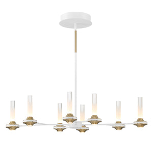 Torcia 8-Light 36" Integrated LED Linear Chandelier
