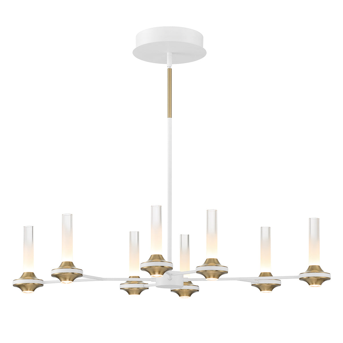Torcia 8-Light 36" Integrated LED Linear Chandelier