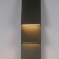 Nanton 2-Light 19" Integrated LED Outdoor Wall Sconce