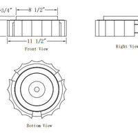 Roslington 12" Integrated LED Flush Mount