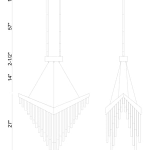 Vivien 32" Integrated LED Chandelier