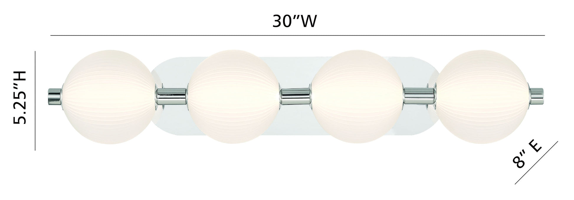 Palmas 4-Light 30" Integrated LED Vanity