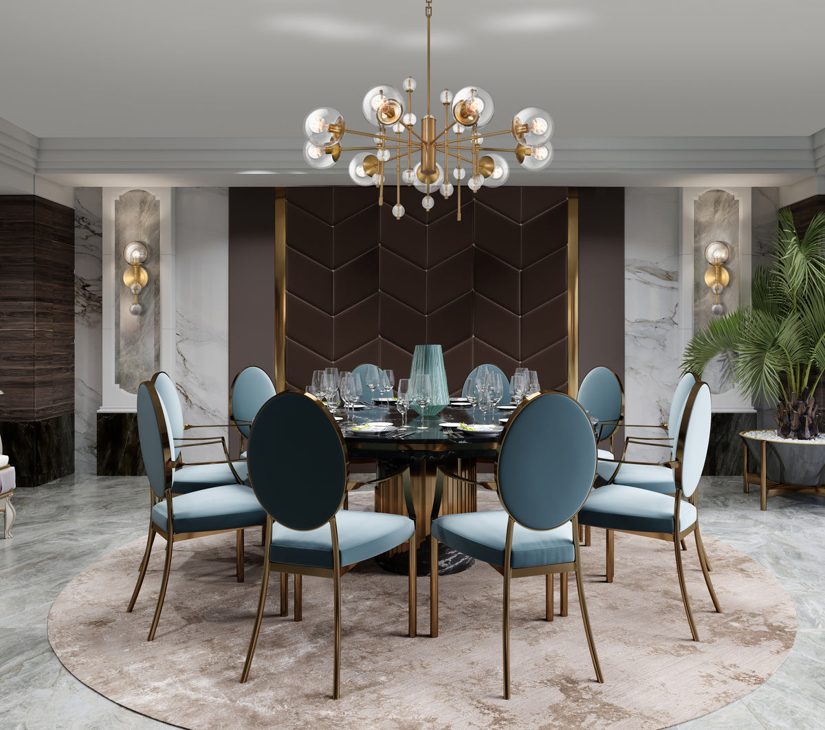 Traiton 9-Light 48" Chandelier