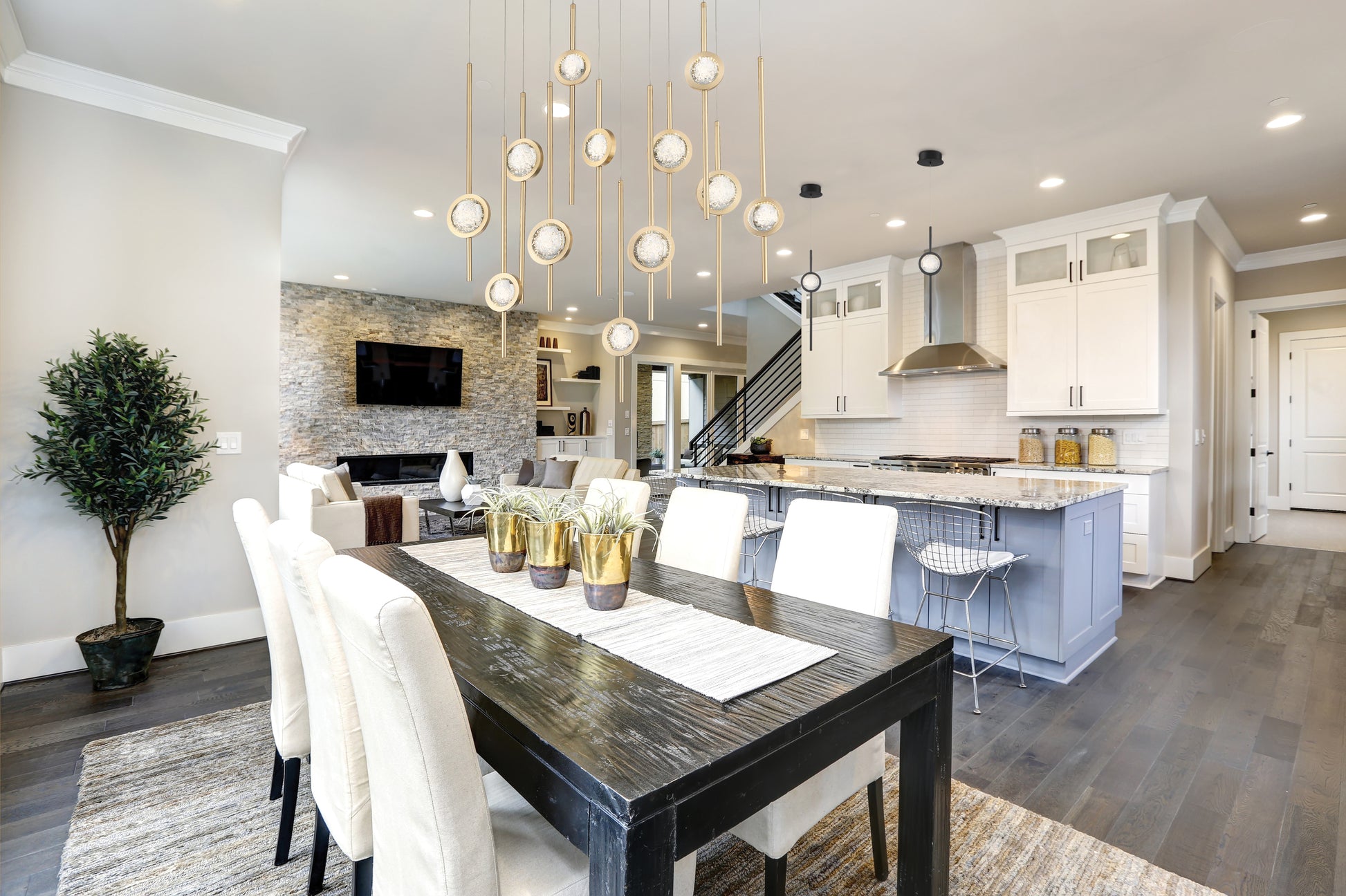 Barletta 12-Light 38" Integrated LED Multi Drop Chandelier