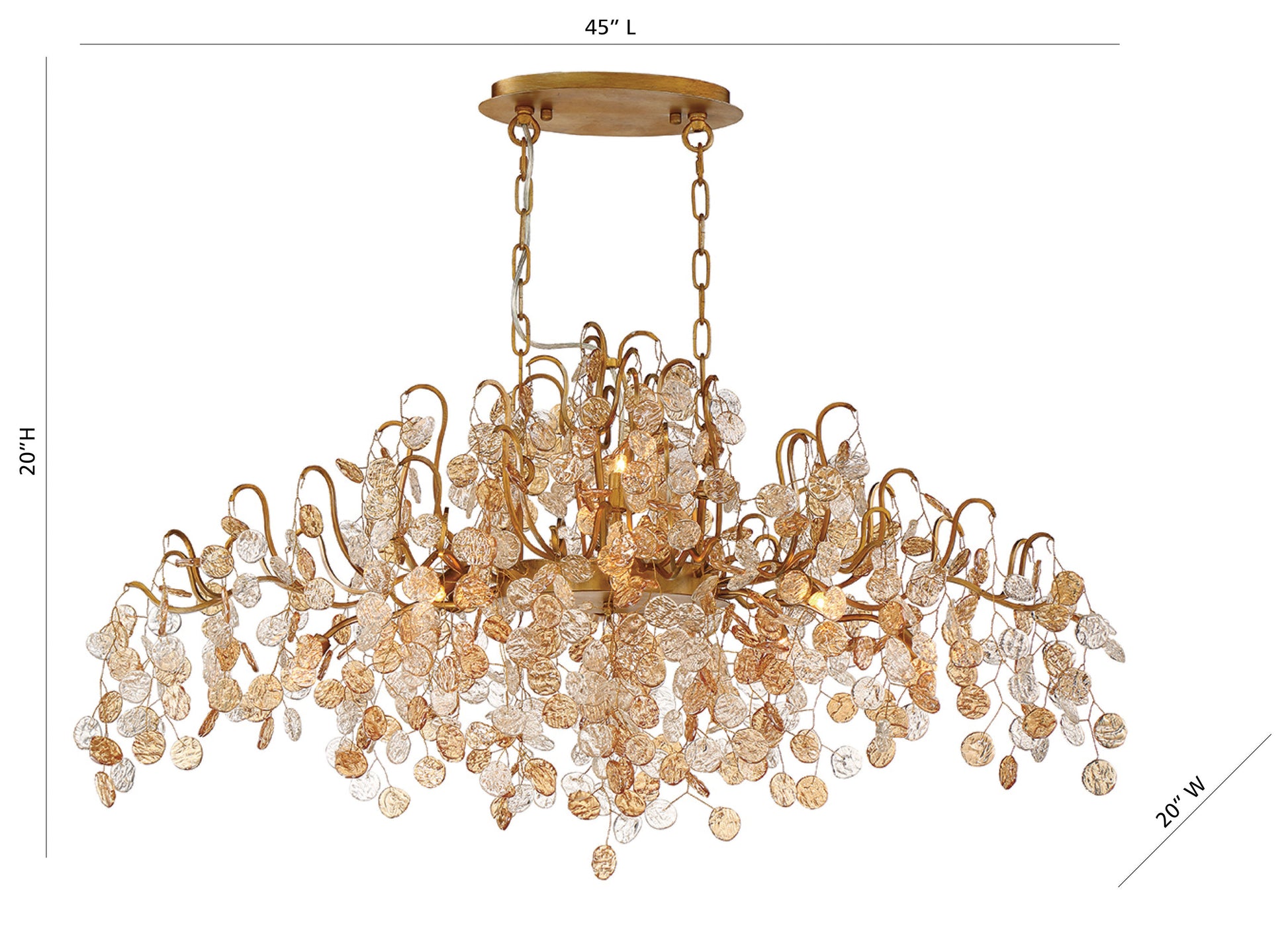 Campobasso 10-Light 45" Chandelier