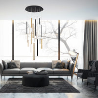 Santana 18-Light 24" Integrated LED Multi Drop Chandelier