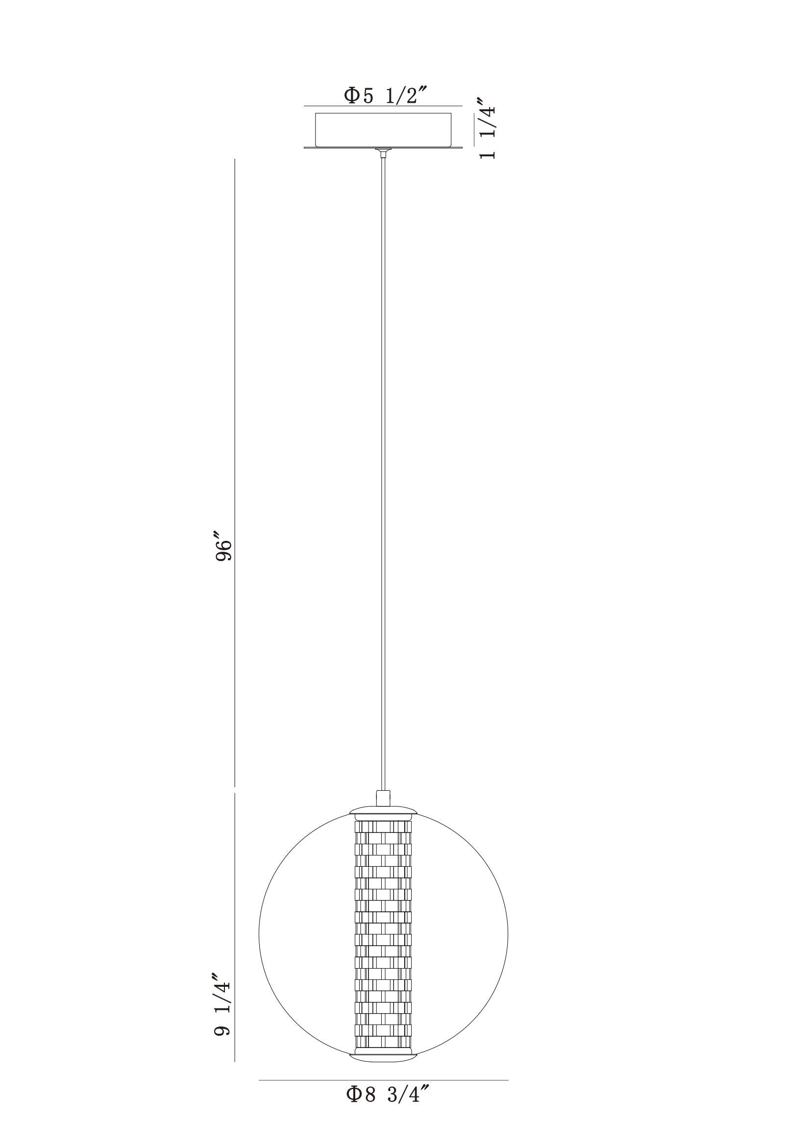 Atomo 9" Integrated LED Pendant