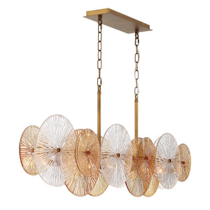 Sue-Anne 8-Light 57" Linear Chandelier