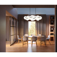 Nuvola 56" Integrated LED Linear Chandelier