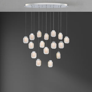 Paget 16-Light 44" Integrated LED Multi Drop Chandelier