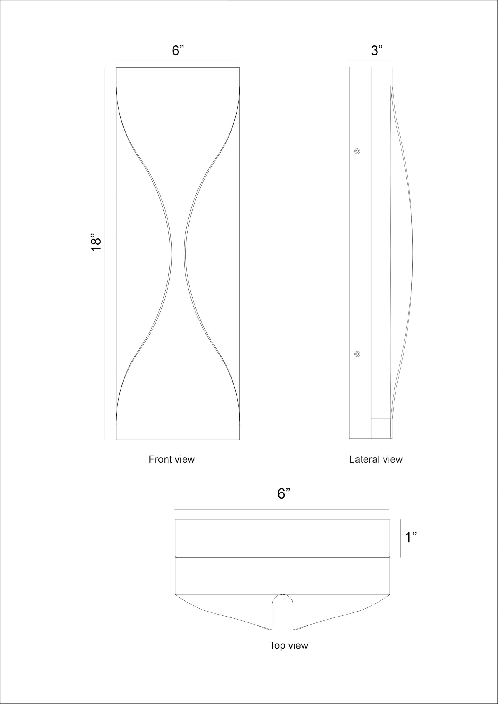 Shayla 18" Integrated LED Outdoor Wall Sconce