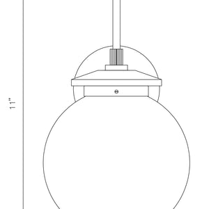 Caswell 11" Integrated LED Outdoor Wall Lantern