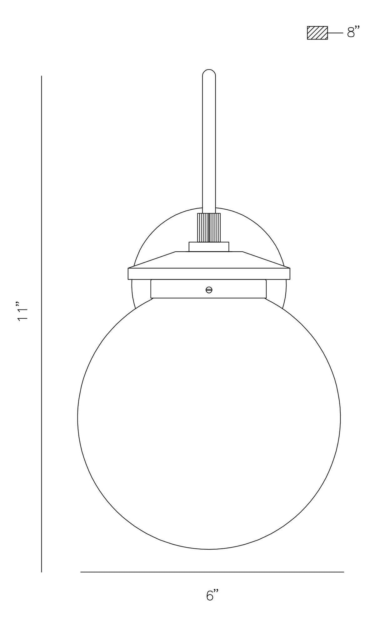 Caswell 11" Integrated LED Outdoor Wall Lantern